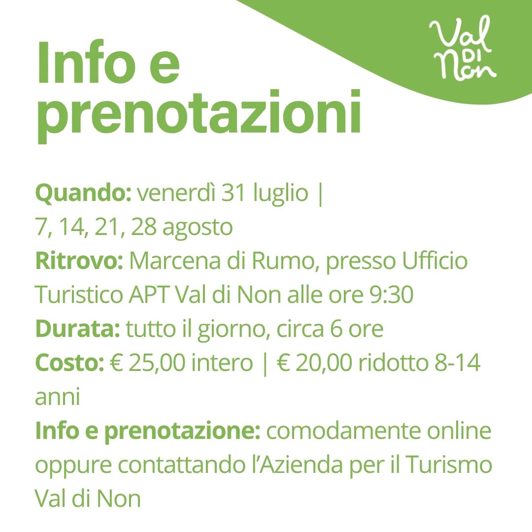 Affiche de Escursione in Val di Non