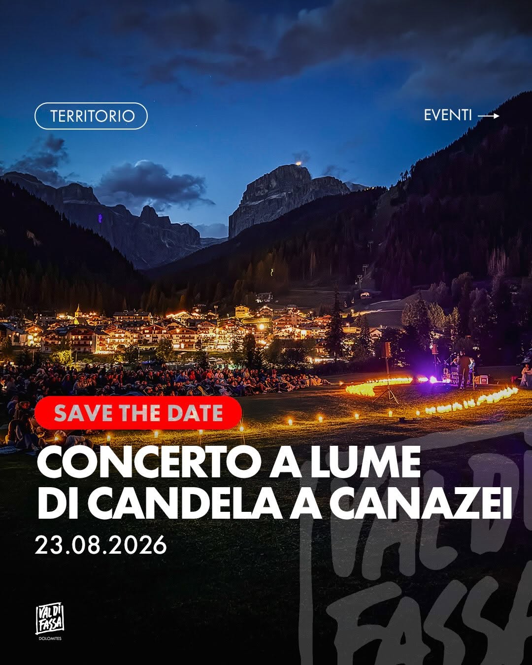 Affiche de Concerto a lume di candela a Canazei