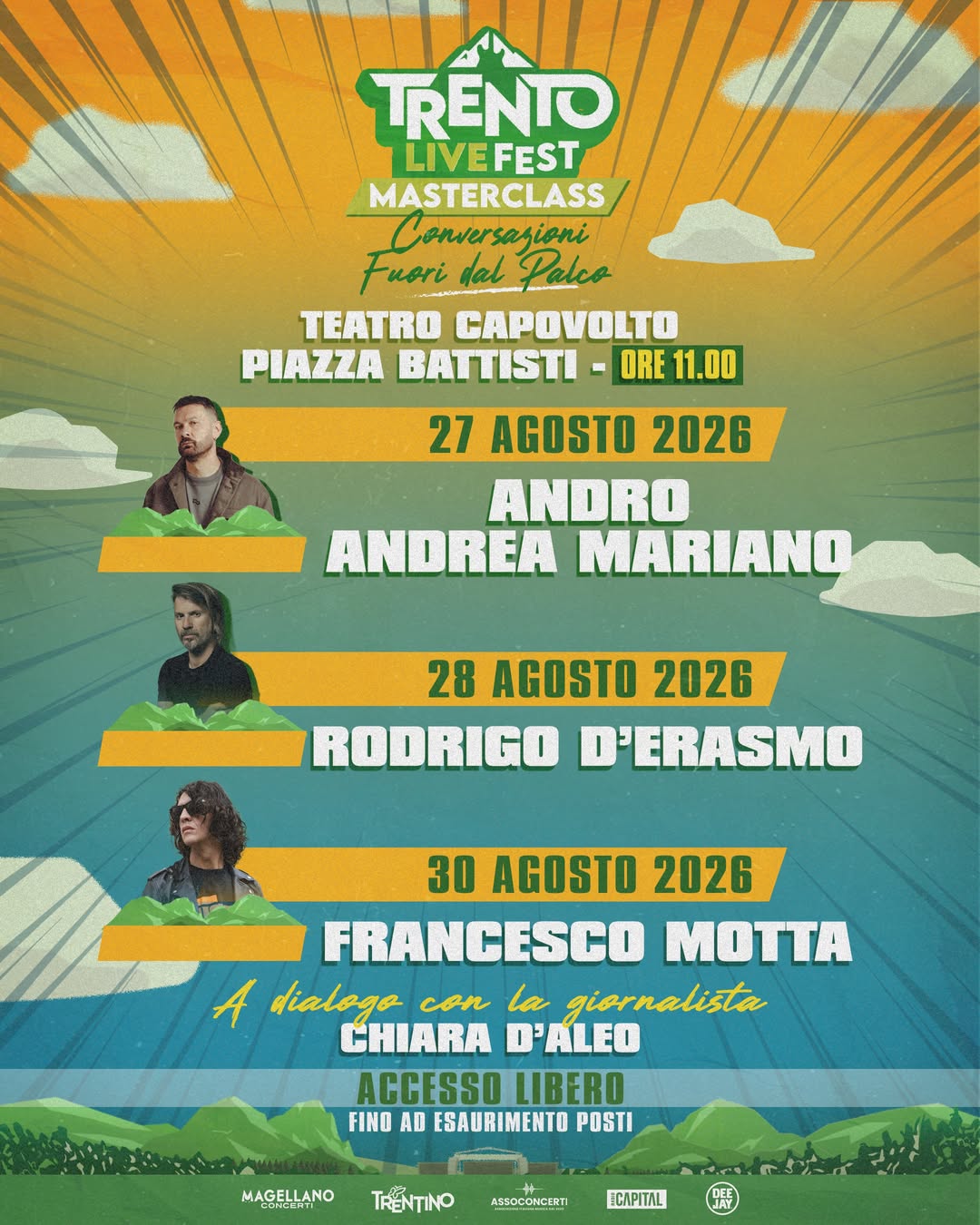 Affiche de Trento Live Fest Masterclass - Conversazioni Fuori dal Palco: Francesco Motta