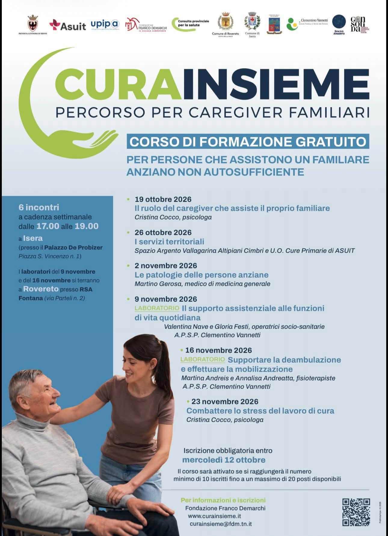 Locandina di CuraInsieme - Percorso per caregiver familiari