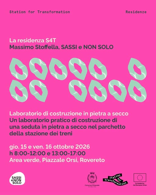 Locandina di SASSI e NON SOLO - Laboratorio di costruzione in pietra a secco